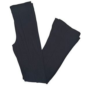 Zara Black Stretchy Split Hem Pants Size Small